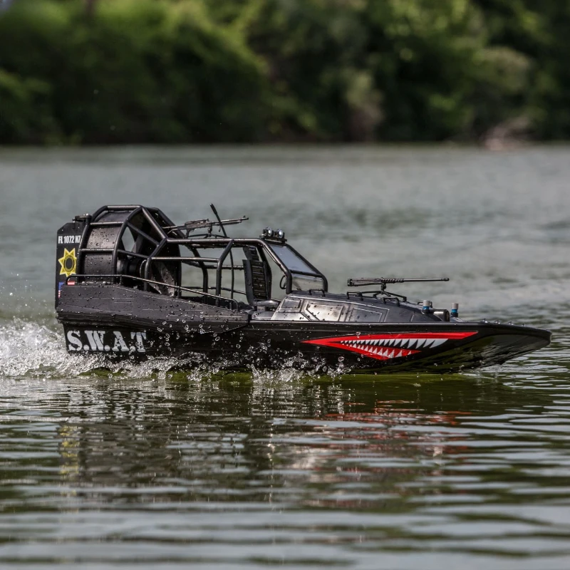 RC Wind-driven Boat Speedboat Model Toy Gift Shark Pneumatic Amphibious Boat Brushless Power Remote Control Ship Model 3