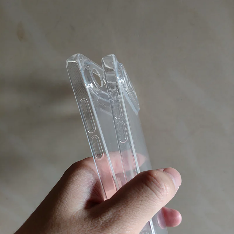 Ultra Thin Transparent TPU Soft Back Cover - Clear Bumper Case