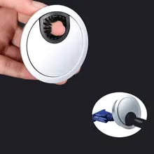 

Zinc Alloy Round Table Wire Hole Covers Outlet Port Computer PC Desk Cable Grommet Line Holder 53mm Office Desk Accessories