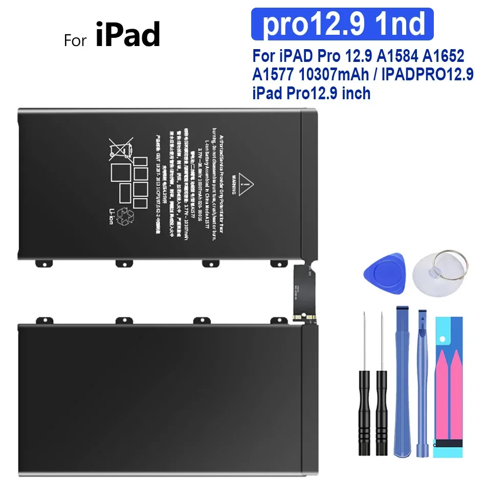 Rechargeable Battery 10307mAh Tablet Battery for IPad Pro 12.9 A1577 A1584 A1652 Bateria Replacement With Tools