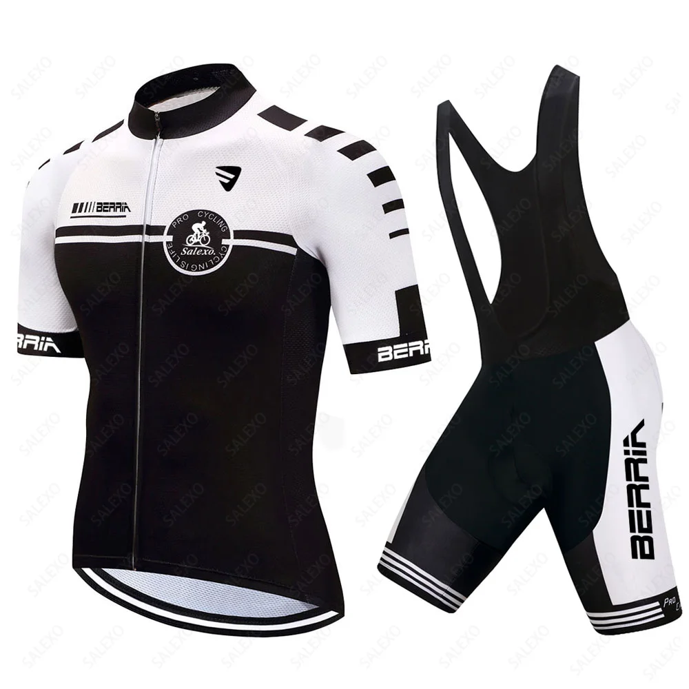 BERRIA Cycling Jersey Set Man Summer Ropa Ciclismo Road Bike Shirts Suit Breathable Bicycle Bib Shorts MTB Wear Maillot Culotte 2