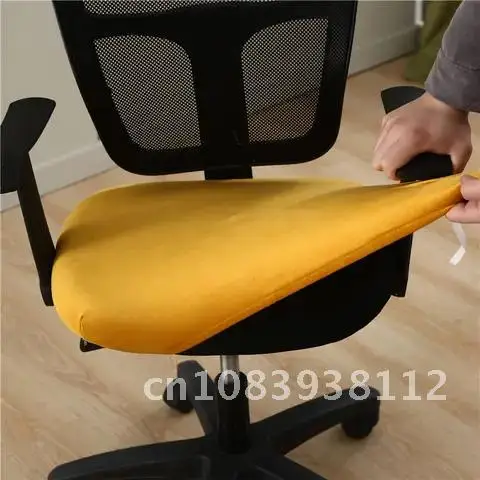 

Plush Thick Chair Cover Removable Seat Covers Spandex Anti-dirty Chair Cover for Dining Room Kitchen Office chaise de housse