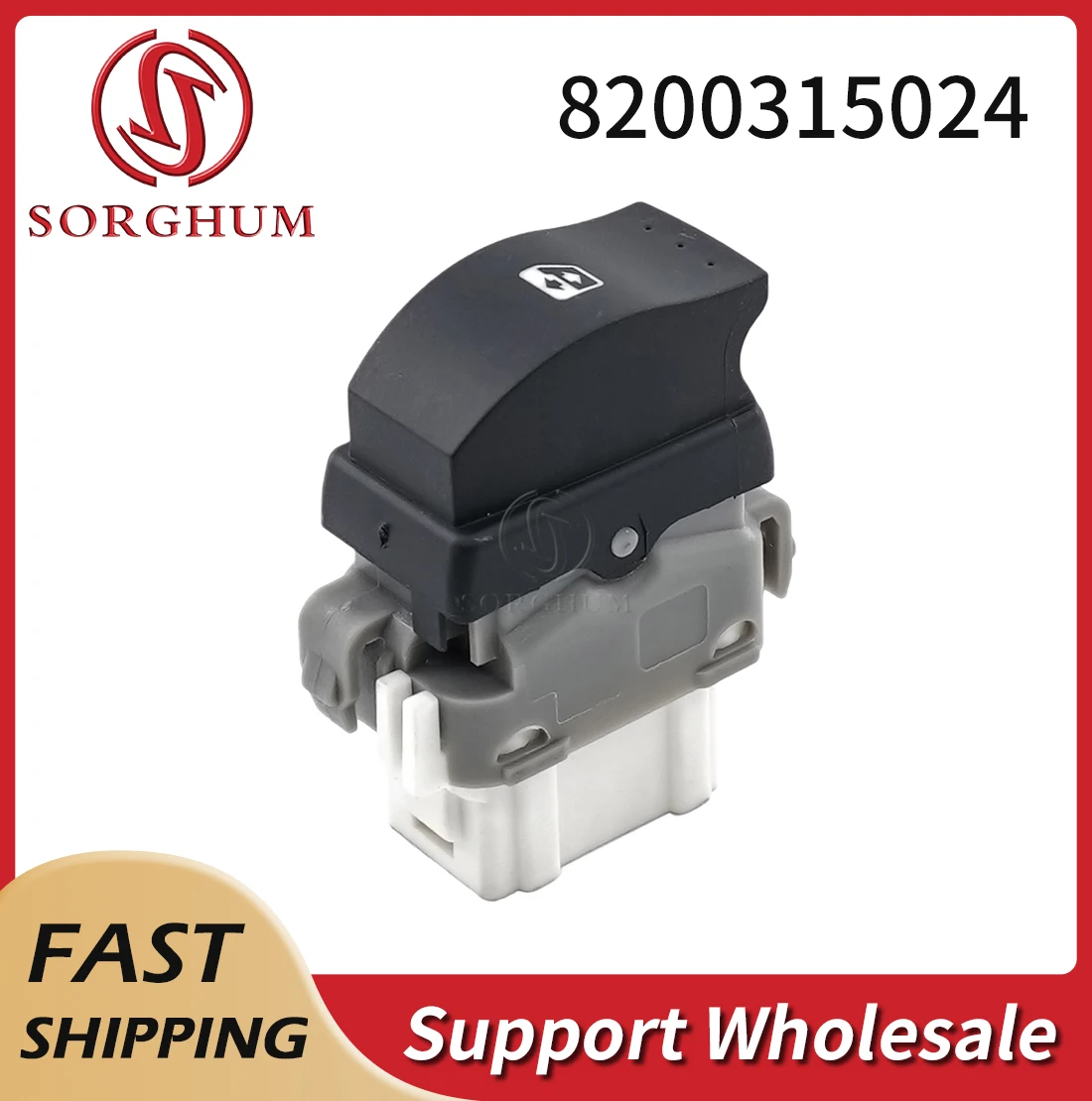 Sorghum 8200315024 Car Single Power Window Lifter Switch Button For Renault Megane MK2 Dynamique Laguna Espace Scenic 8200002451
