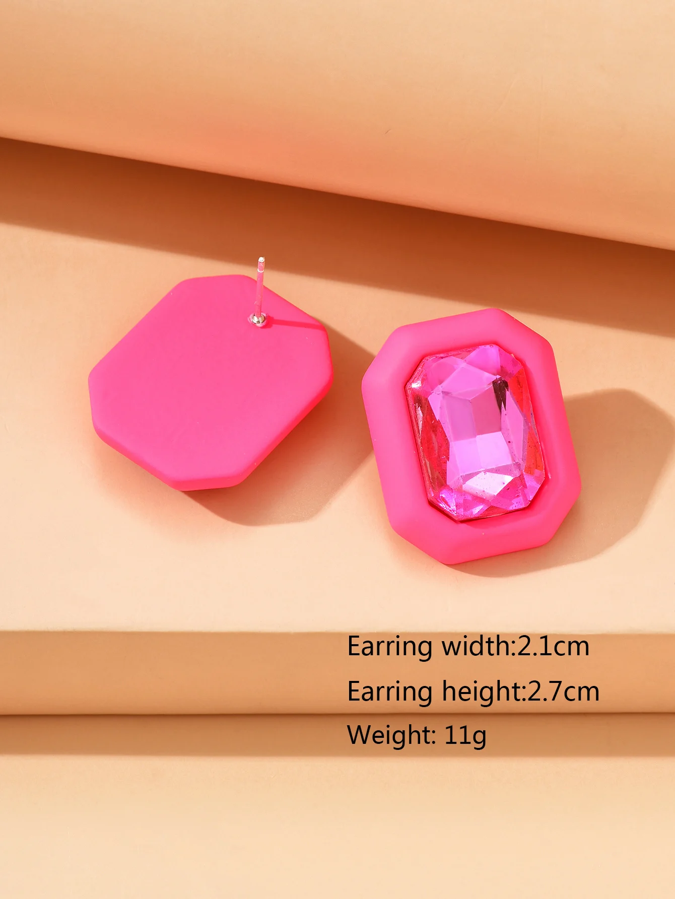 Exquisite Sparkly Glass Bridal Charm Stud Earrings - Trendy 2024 Edition