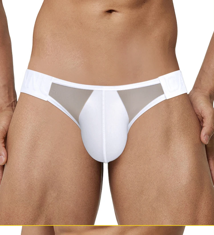 1/2/3PCS New Transparent Man Underwear Thong Nylon Sexy Low Waist Comfortable Fashionable Chinese Style Embossed Belt Underpants_voghion.com