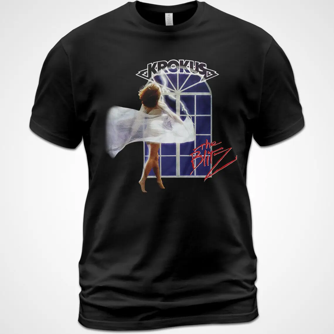 T-Shirt In Cotone Krokus The Blitz Album Tee Chris Von Rohr Fernando Von Arb