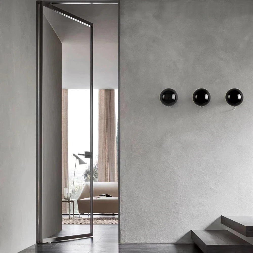 

Modern Bauhaus Medieval Wall Light Round Luxury Decor Porch Lights Minimalist Corridor Bedside Lamp Living Room Stair Wall Lamp