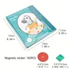 Children Magnetic Fraction Learning Math Toys Wooden Fraction Book Set Parish Teaching Aids Arithmetic Learning Educational Toys 3