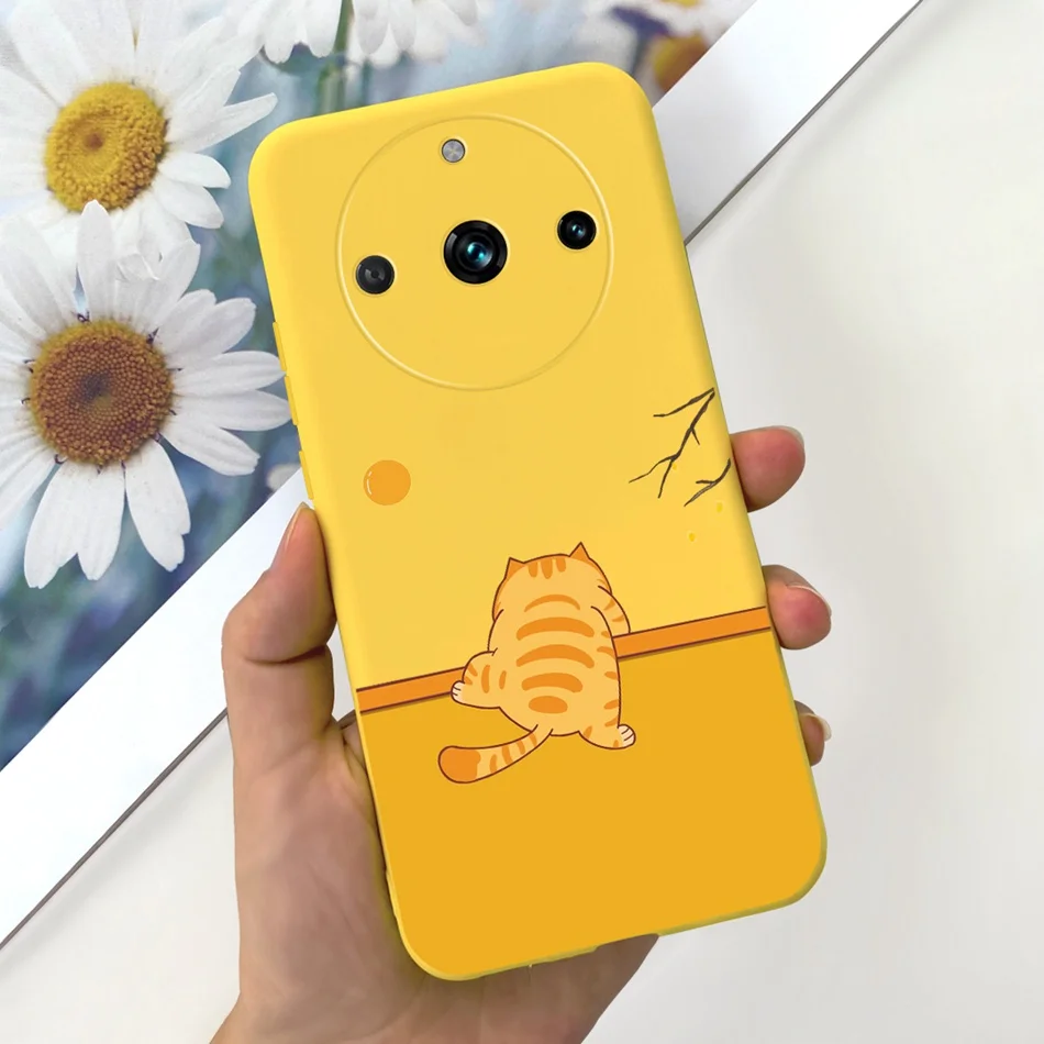 Cute Cat Painted Jelly Silicone Soft Back Cover | 5G Phone Case Bumper
