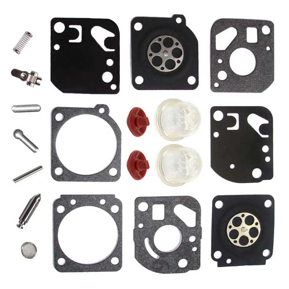 

RB-29 Repair Kit Carburetor Diaphragm Gasket Set Check Valve Durable Membrane Parts Primer Bulb Replacement Tools