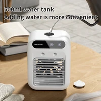 USB ชาร์จ Mini Air Conditioner พัดลมพัดลมระบายความร้อนแบบพกพา 1800mAh แบตเตอรี่ Air Circulator Humidifier - สําหรับโฮมออฟฟิศ 2