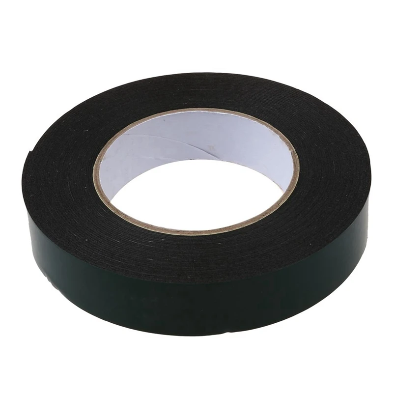 

4X Black Super Strong Permanent Double Sided Self Adhesive Foam Car Trim Body Tape Width:25Mm