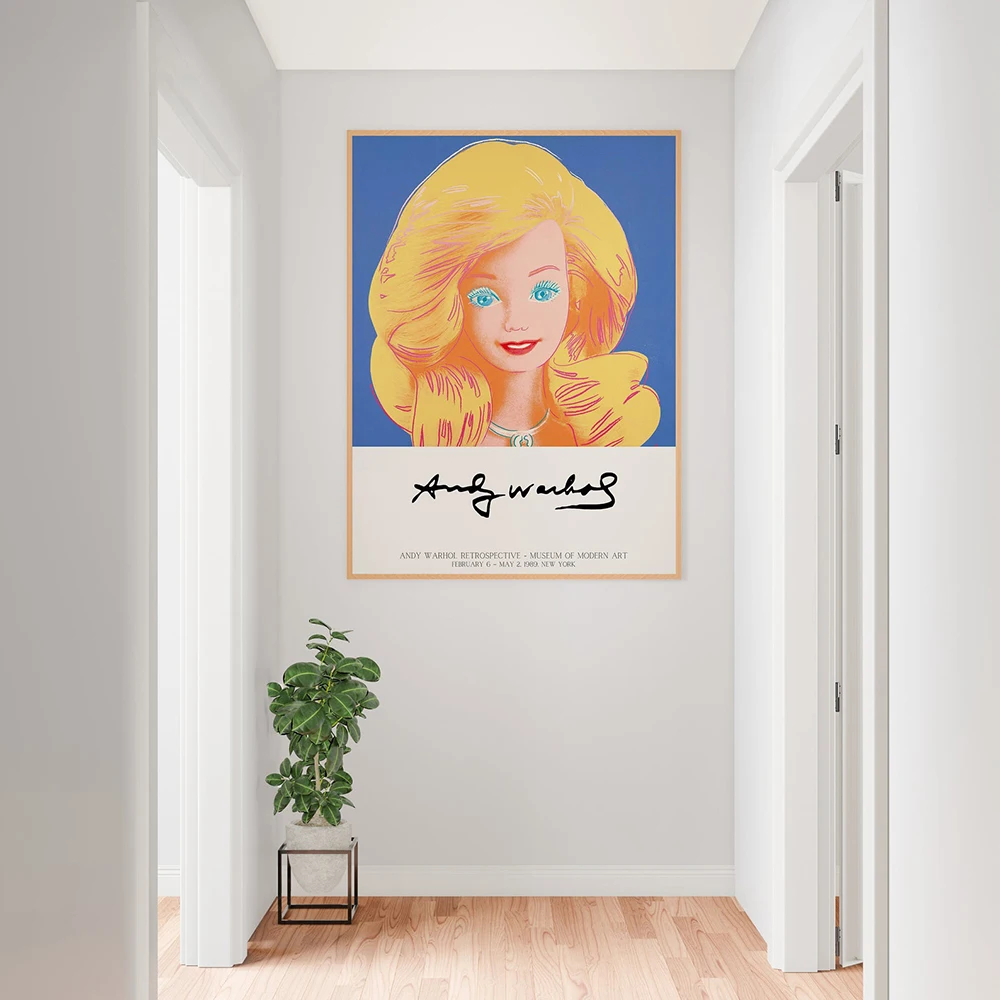 전시 포스터 앤디 워홀 캔버스 회화 다채로운 꽃 아트 인쇄 캔디 팝 벽 그림 거실 홈 장식