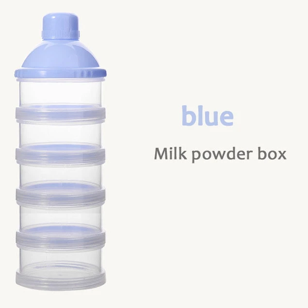Portable Milk Powder Formula Dispenser Food Container Storage 5 Grid For Baby Kids Toddler