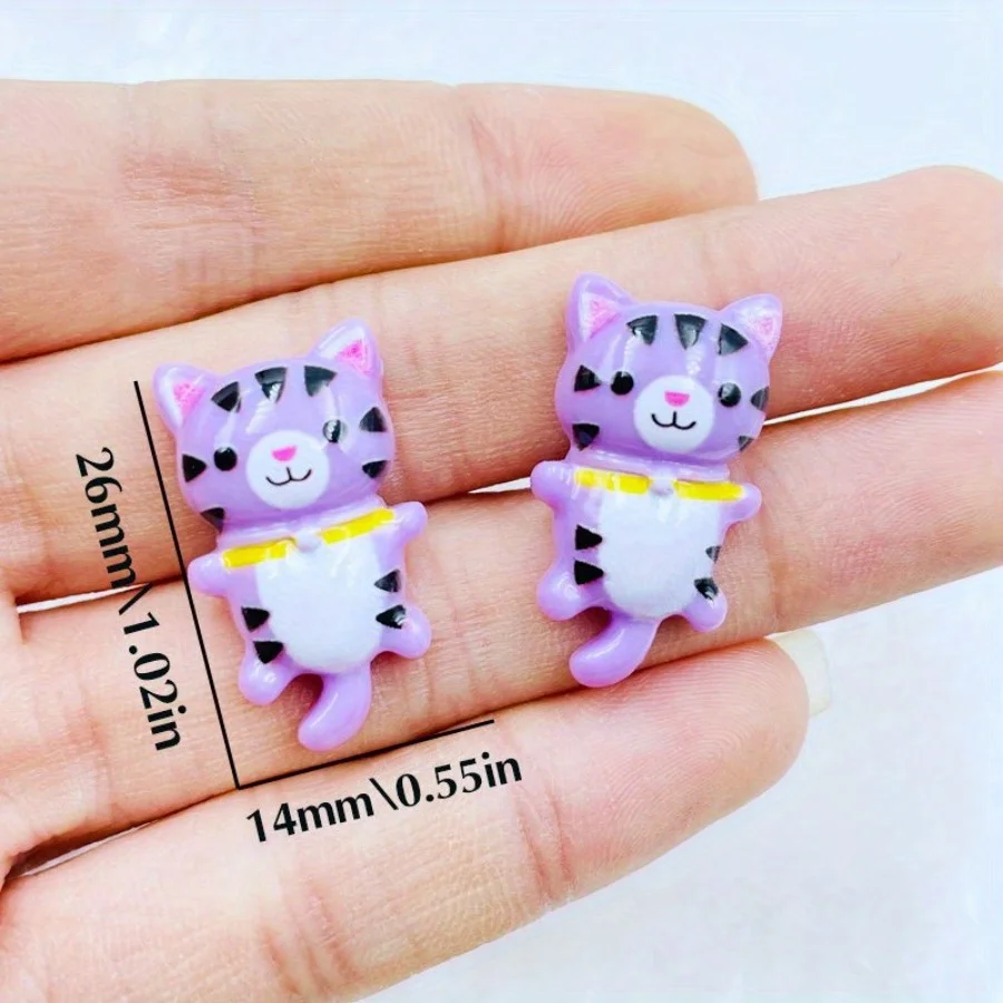 Adorable Resin Cat Charms - DIY Crafting Accessories for Phone Case Decoration