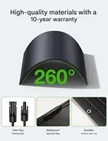 Nouveau! Panneau solaire flexible 480W pour balcon, IP67, efficacité 17,55%, V, pour camping-car 12V/24V, bateau, utilisation hors réseau 2