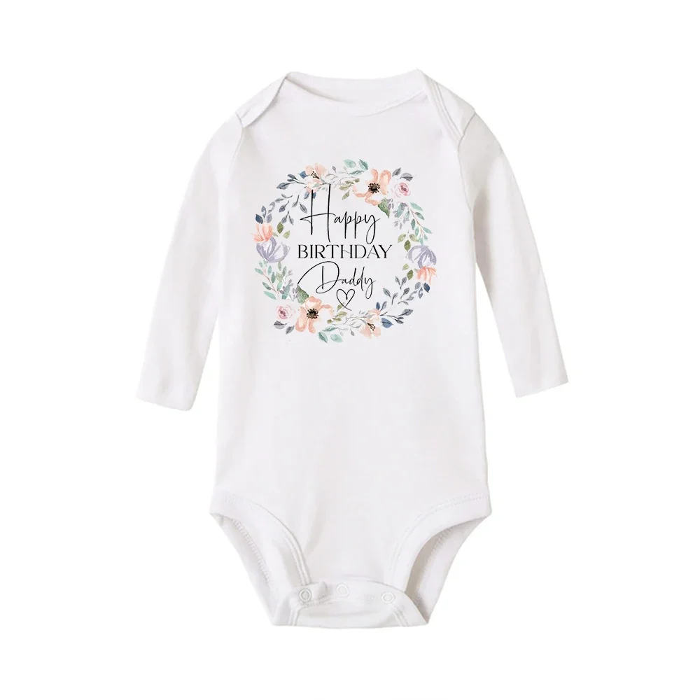 BabyPrem Babybody 'Happy Birthday Daddy' - 100% Baumwolle | Größen 50-80cm