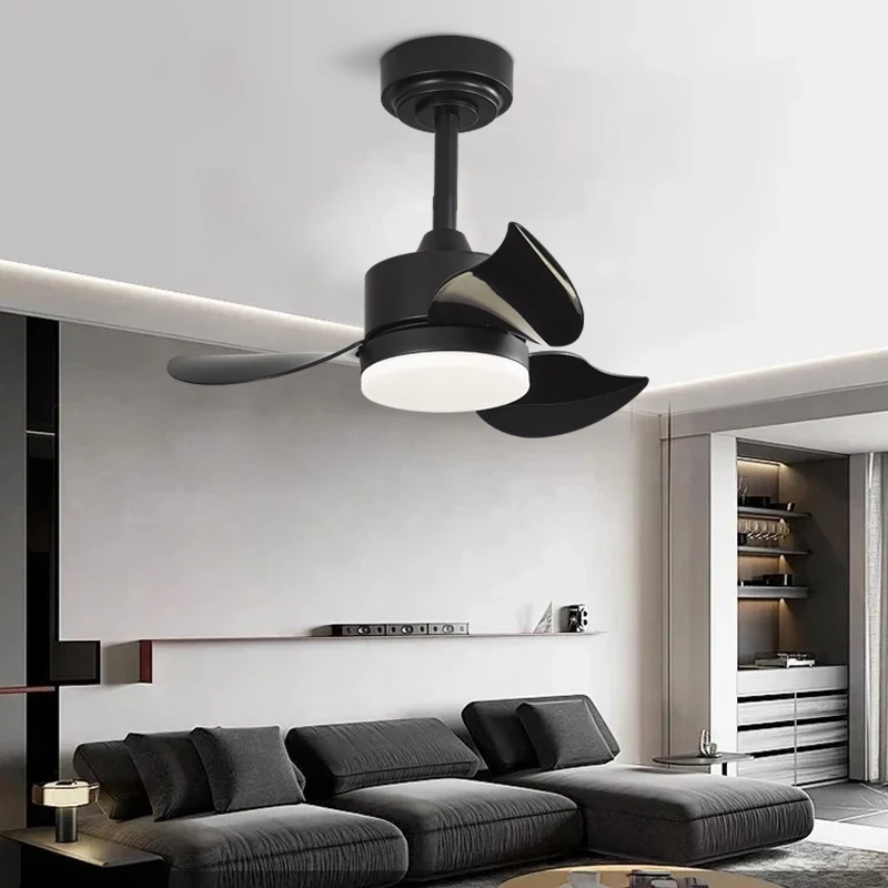 24 Inch Modern Ceiling Fan Light 6-speed Remote Control Speed Regulation Reversible Living Room and Bedroom Fan Light