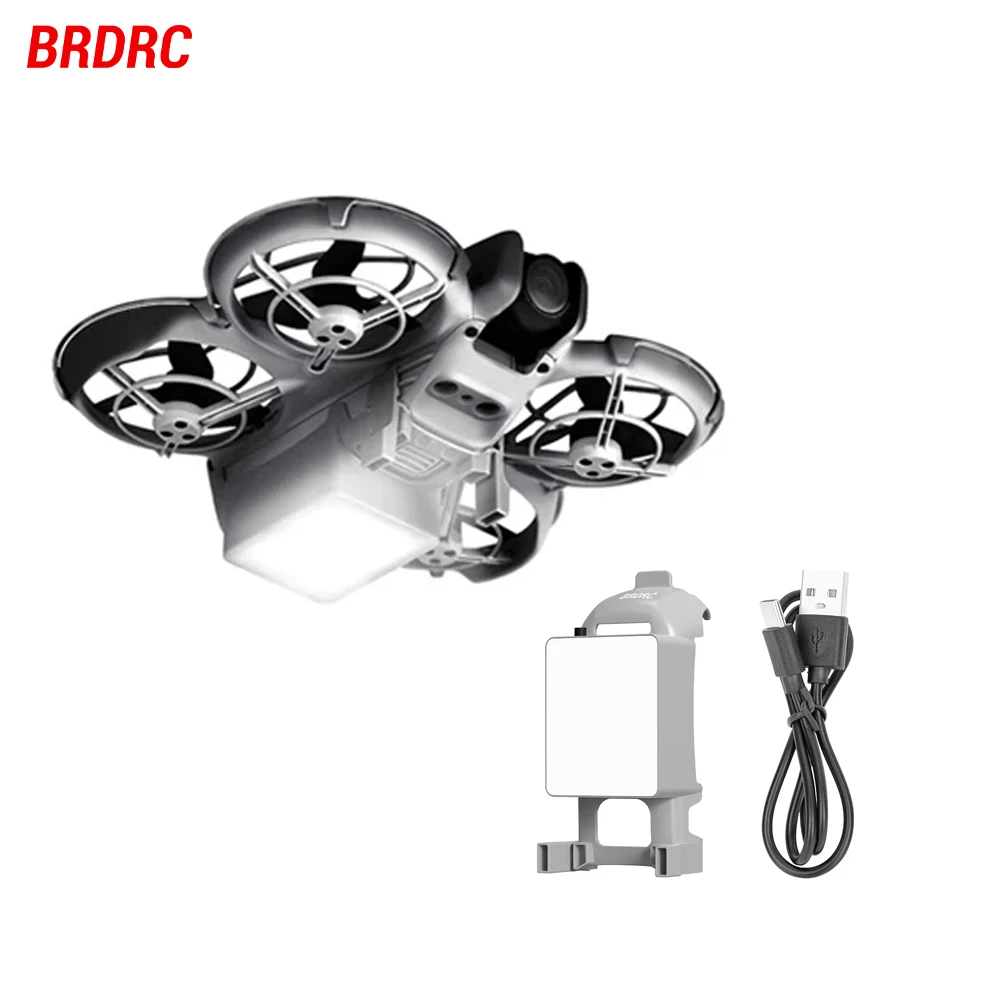 BRDRC LED Lights Landing Gear DJI Neo Drone Accessories Quick Release Navigation Light Night Flying Light Rechargeable Lamp