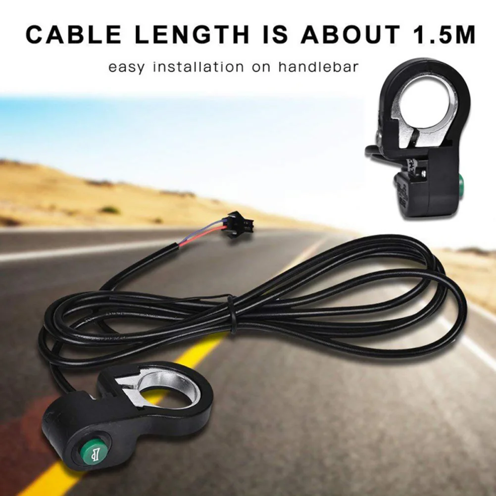 

Universal Touch Handlebar Horn Button for Electrombile Motorbike (Black)