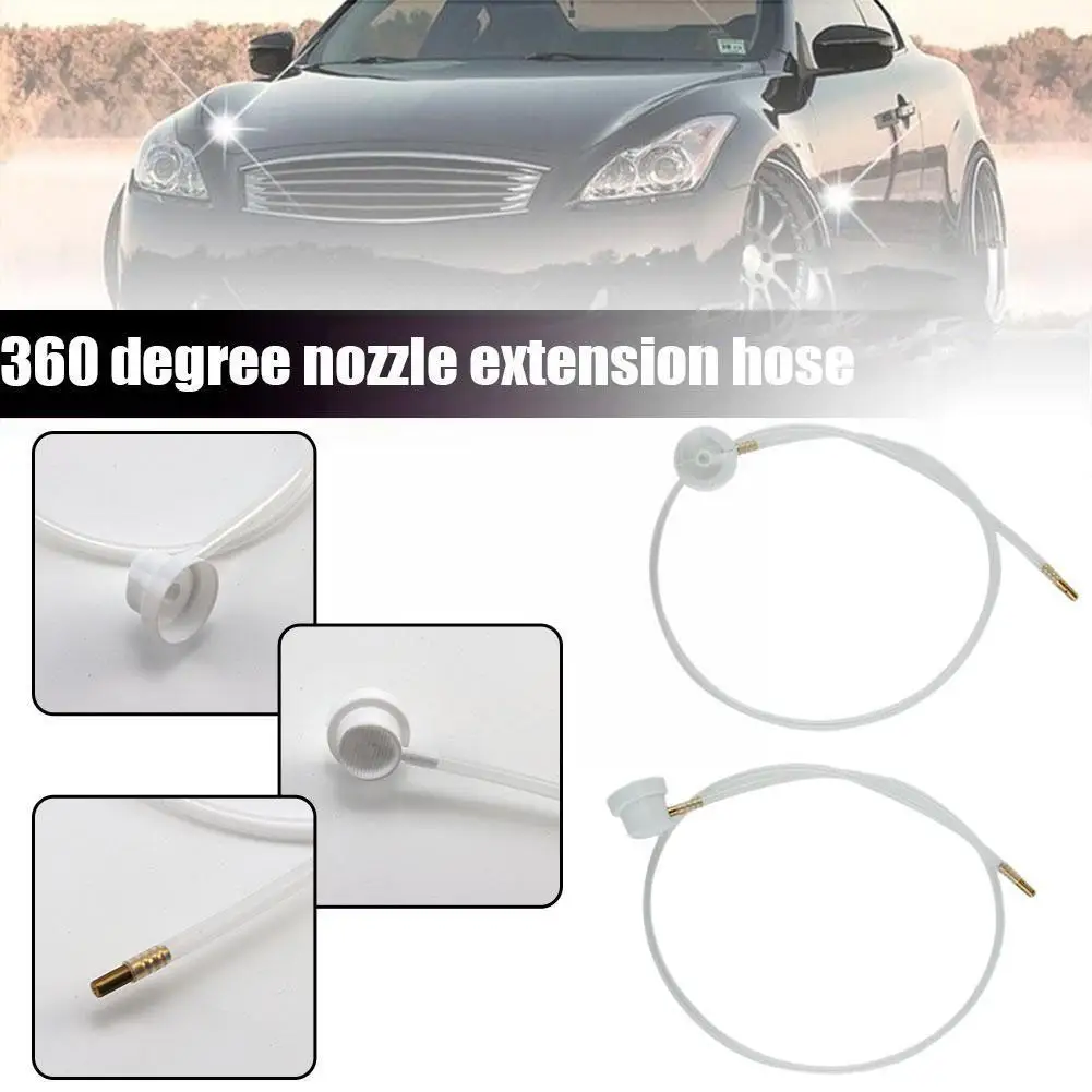

2xaerosol Nozzle W/ 19.69in. 360 Degrees Extension Hose For Male Stem Spray Cans 4.5mm Car Auto Nozzle Extension B9x6