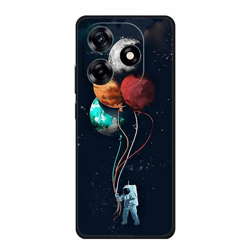 Animal Black Silicone Soft Back Phone Case Cover