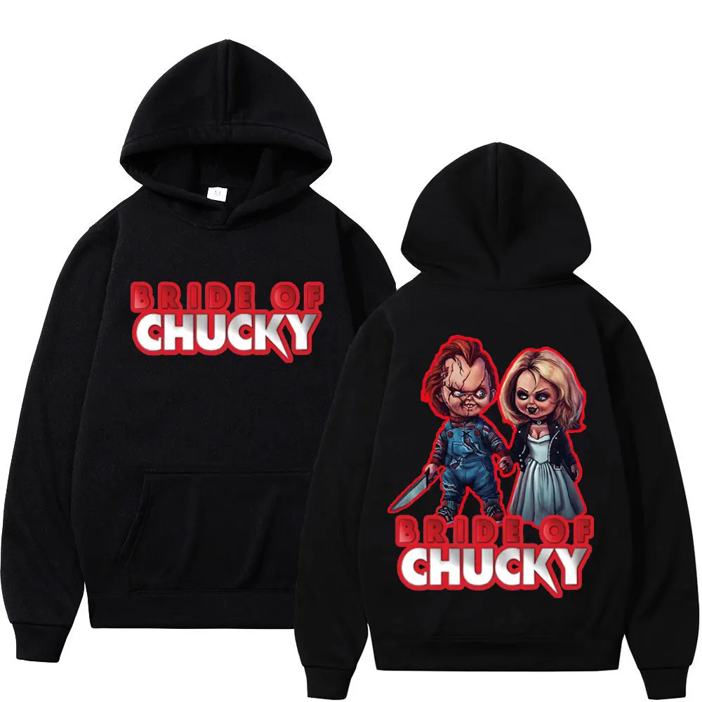 

Horror Ghost Doll Printed Hoodie Men Women Trend Vintage Hooded Sweatshirts Gothic Fashion Oversized Fleece Hoodies Streetwear