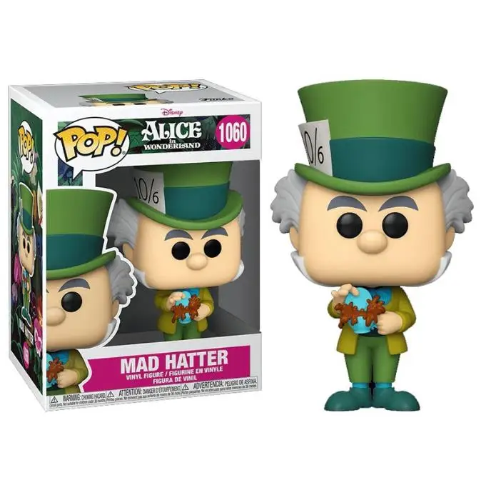 Funko POP DISNEY Alice in Wonderland Mad Hatter 1060# Alice 1058