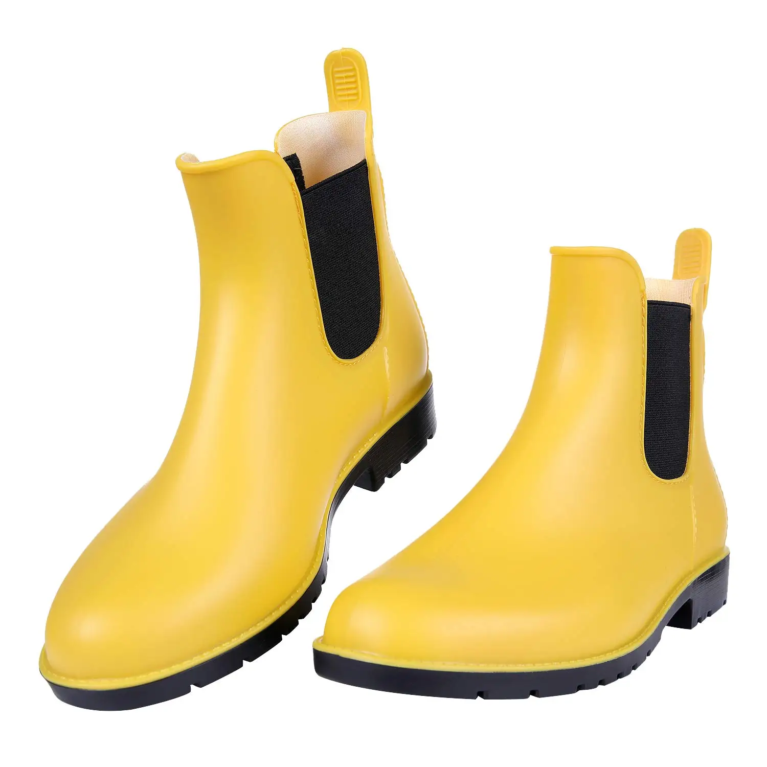 WARMDOMS Neue wasserdichte Gummi-Damenstiefel, rutschfest, langlebig, Chelsea-Stiefel, wasserdicht, Freizeit, Outdoor, Damen, kurze Regenstiefel – Detail 25