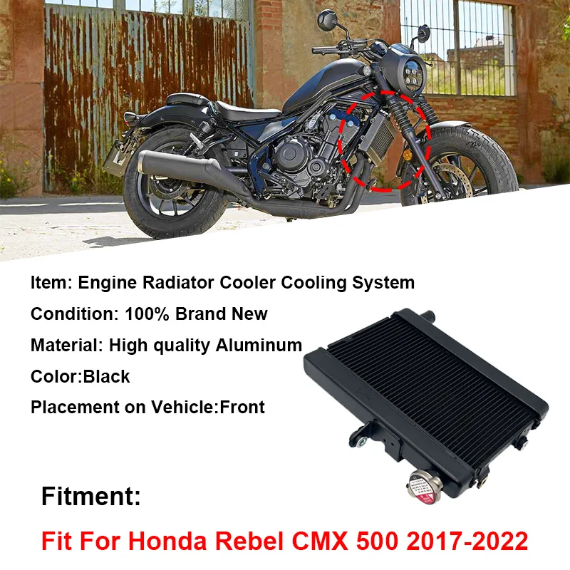 CB500X CB 500 X 2013-2015 【】 🎓 対応バイクラジエータークーラー