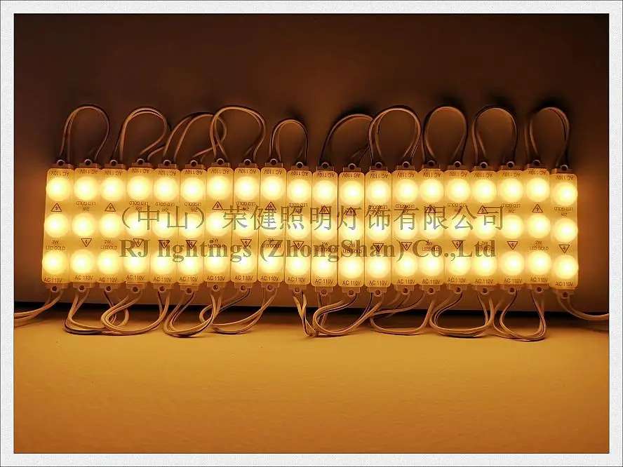 AC220V / AC110V input injection LED light module for sign letters 2W 240lm SMD2835 3 led IP65 70mm*13mm*8mm NEW