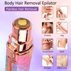 2 in 1 Electric Eyebrow Trimmer Makeup Painless Eye Brow Epilator Mini Shaver Razors Portable Facial Hair Remover Women depilato 4