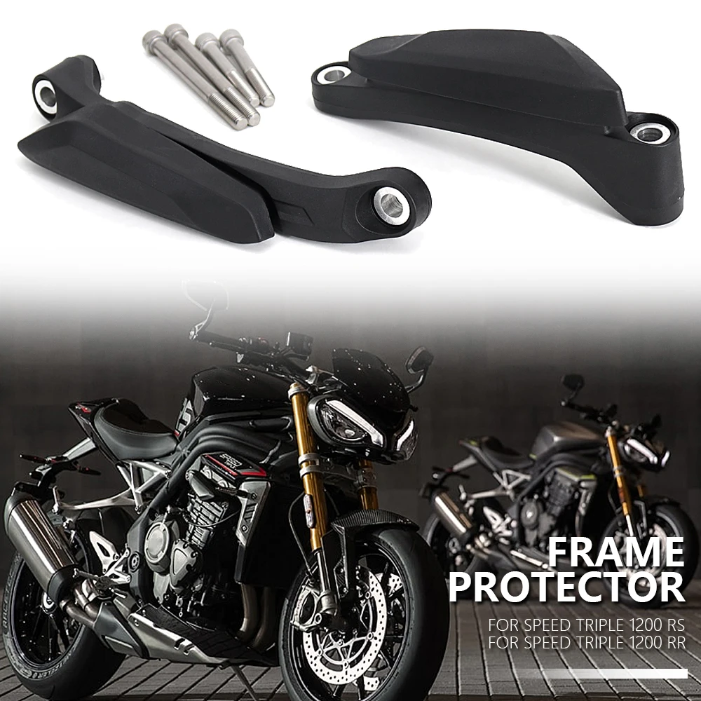 

NEW Motorcycle Accessories Black For Speed Triple 1200 RS RR Falling Protection Frame Slider Fairing Guard Crash Pad Protector