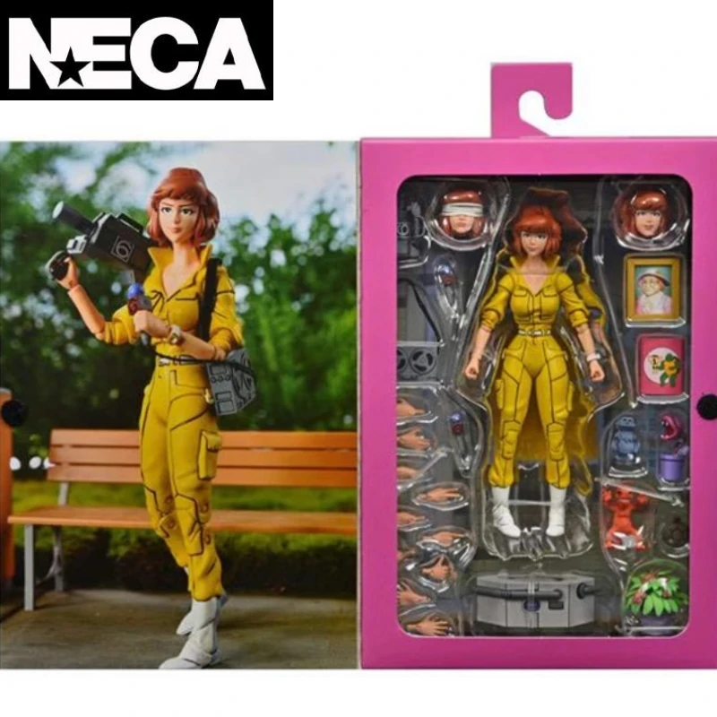 

In Stock NECA Original Ninja Turtle TMNT Female Journalist April Can Do Great Gift From A Collector By Doll Hands.