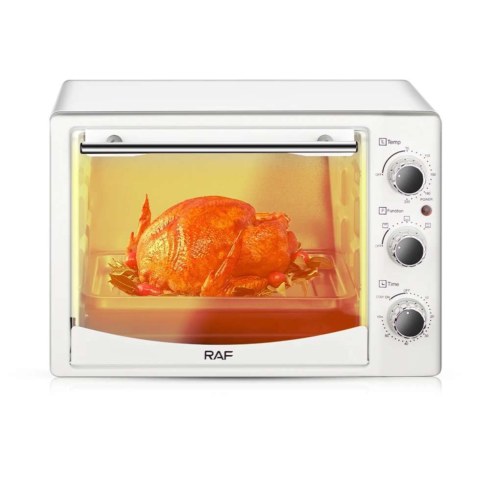 26L 1300W Free Timing Multifunctional Countertop Electric Toaster Pizza Oven with Visual Glass Door