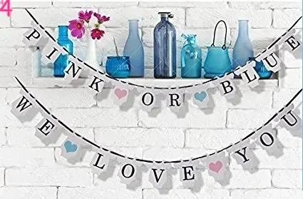 Striscioni Per Ragazzo O Ragazza Gender Reveal Party Banner Gender Reveal Decorazioni Per Feste Blu O Rosa Ti Amo