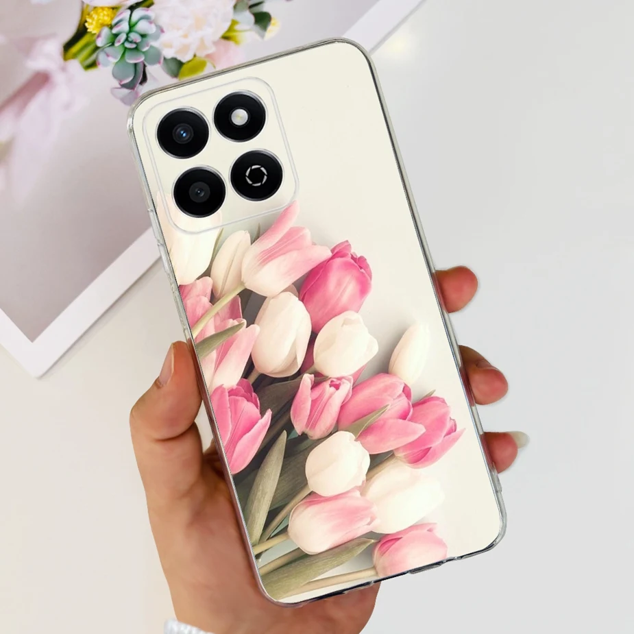 Cute Cat Butterfly Painted Soft Silicone Phone Case Cover