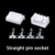 Straight pin socket