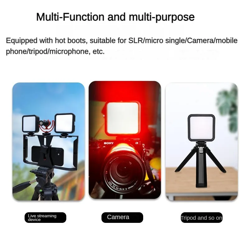 Full Color RGB LED Video Light Portable Pocket Lamp 3000-5500K Mini LED Camera Light Panel Lamp Photo Video Lighting