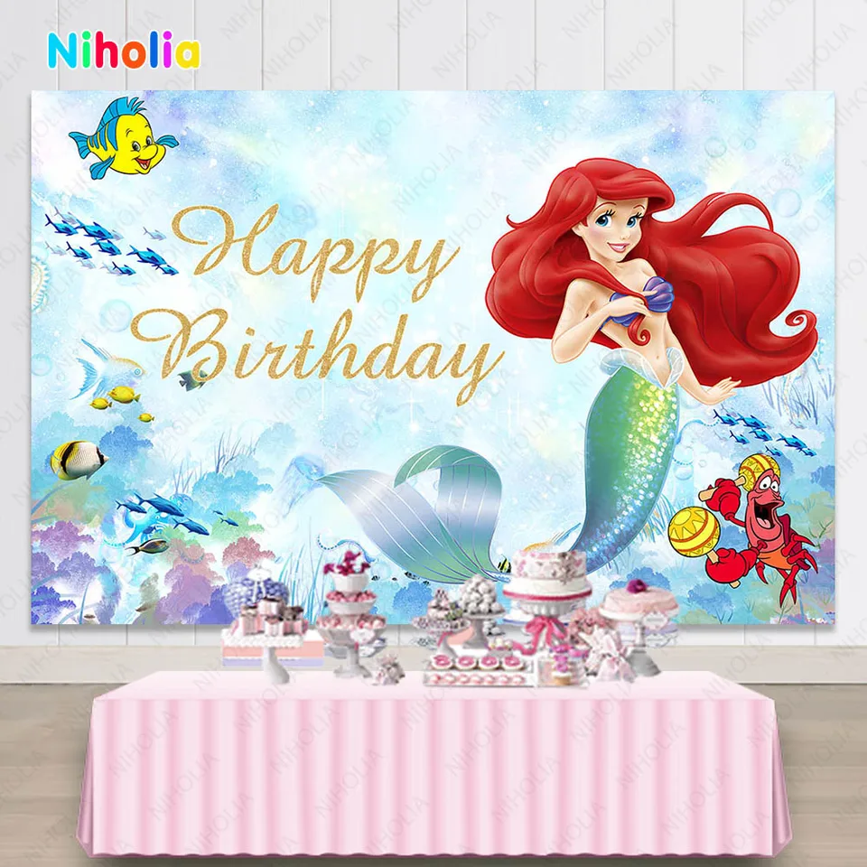 Bannière D'Anniversaire Thème Marin 180x110 Cm - Décoration De Fête Enfants, Photobooth - Polyester Durable