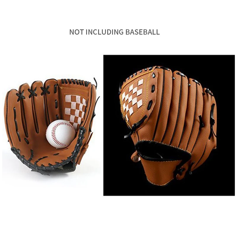 Outdoor Sports 2 Colors Baseball Glove Softball Practice Equipment Right Hand for Adult Man Woman Train 12.5 Inch baseball gloves