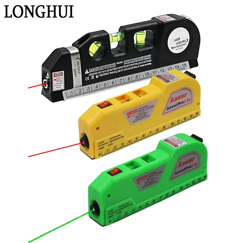 

Laser Levels Measure Tape Multipurpose Laser Horizon Vertical Measure Aligner Standard Metric Ruler High Precise Measuring Tools