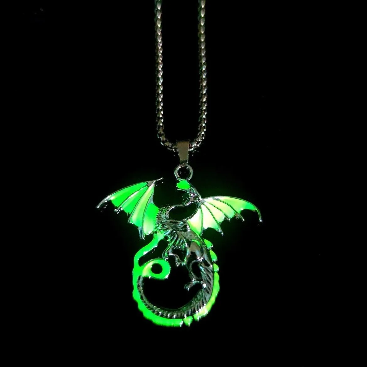 Glow In The Dark Necklaces, Round Beads, 18" Necklace