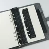 Bookmark Ruler for Rings Notebook 6 hole A5 Personal Size Elastic Drawing Tool Soft Plastic Partition For Planner And Organizer 4