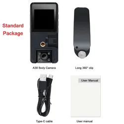 Compact 1080P HD Rotating Mini Camcorder with 3000mAh Battery - Only Camera (Standard Package)