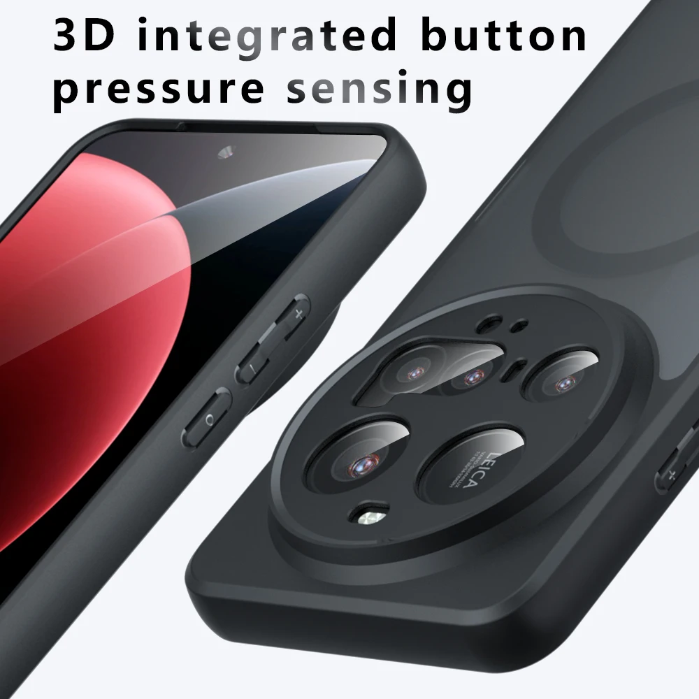 For Magsafe Magnetic Wireless Charging Case For Xiaomi 15 Ultra Xiaomi15Ultra 5G Shockproof Matte Back Cover Coque 3