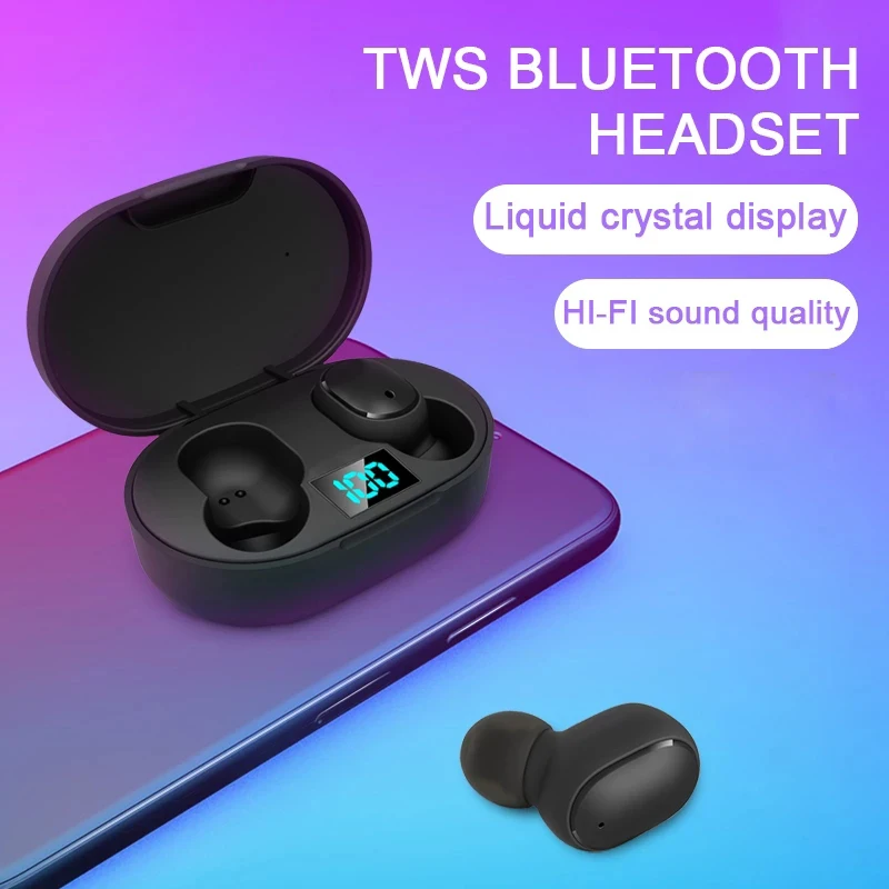 Горячая Распродажа E6S TWS Bluetooth 5 0 наушники Стереонаушники Настоящие беспроводные