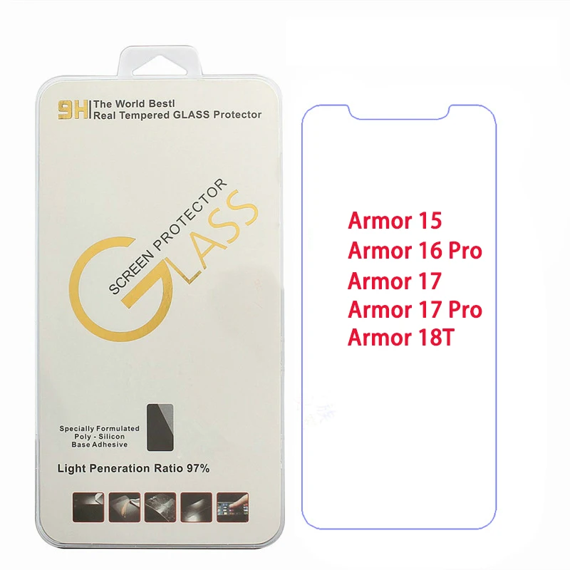 For Ulefone Poower Armor 14 15 16 17 Pro 18T Tempered Glass Screen Protector For Ulefone Armor 16Pro 14Pro 17Pro Protective Flim