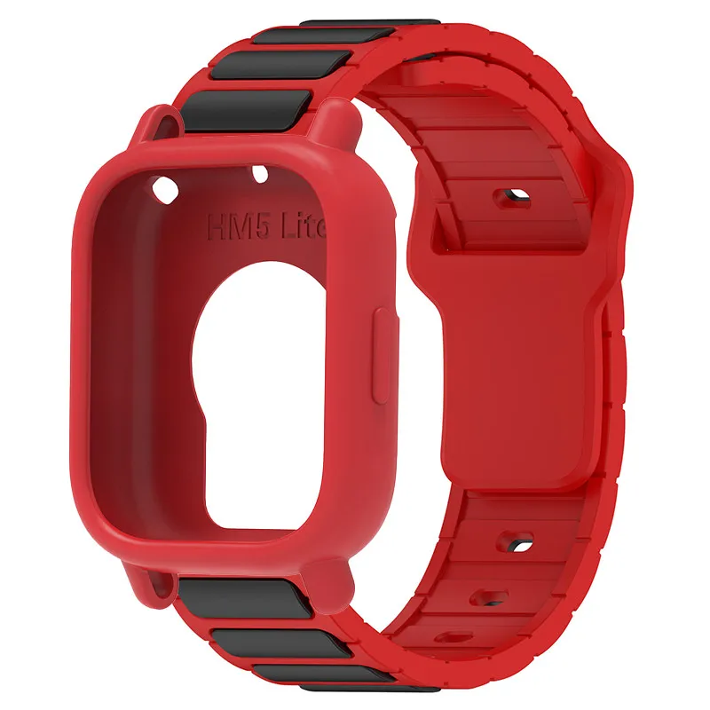 Silicone Protective Case and Strap for Smartwatch - Hollow Out Design