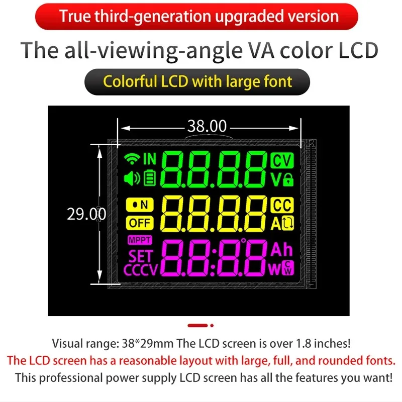 65V 9A 585W 벅-부스트 컨버터 CNC DC 조정 가능 CC CV 실험실 전원 공급 장치 모듈 태양광 충전 XY6509X